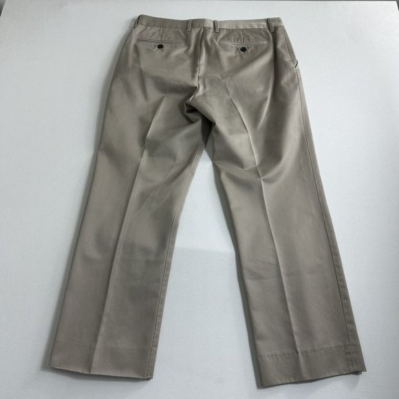 Bonobos Wednesday Pants Men's 33x32 Beige Flat Front Straight Leg Casual Chino - Picture 2 of 9